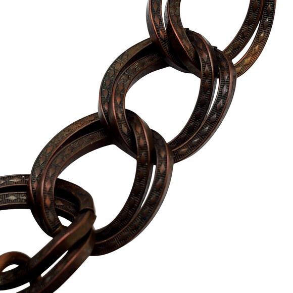 Vintage 1950s South African Coin Charm Bracelet Copper Five Cent Travel Chain - Picture 10 of 14